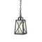 Industrial Exterior Pendant Light Hanging Matte Black Lantern Porch Light